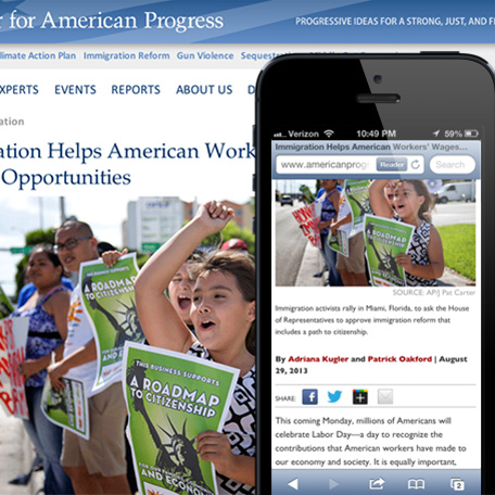 Center for American Progress Redesign