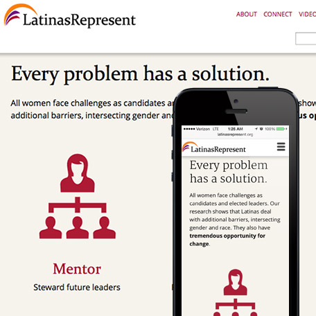 Latinas Represent Site Design